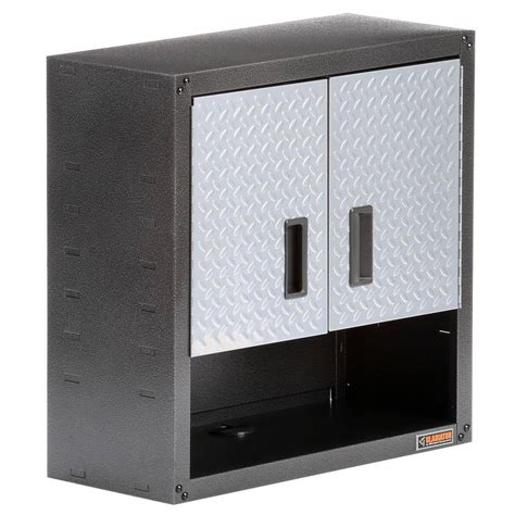 steel 2-shelf wall mounted garage cabinet|inexpensive garage wall cabinets.